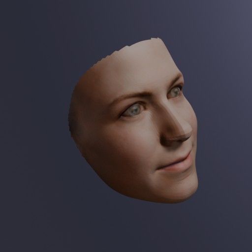 PopFace BaseMesh - Jennifer Aniston 3D model_5