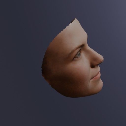 PopFace BaseMesh - Jennifer Aniston 3D model_6
