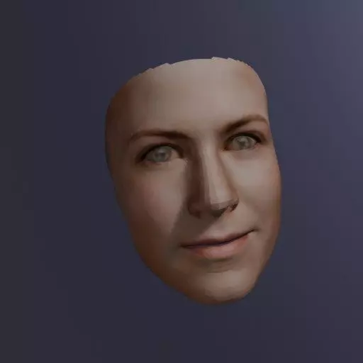 PopFace BaseMesh - Jennifer Aniston 3D model_0