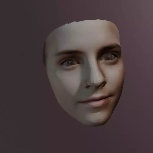 PopFace BaseMesh - Emma Watson 3D model_0