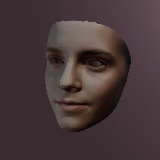 PopFace BaseMesh - Emma Watson 3D model_3