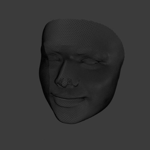 PopFace BaseMesh - Zendaya Coleman 3D model_12