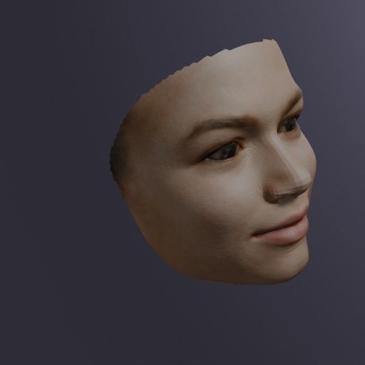 PopFace BaseMesh - Zendaya Coleman 3D model_5