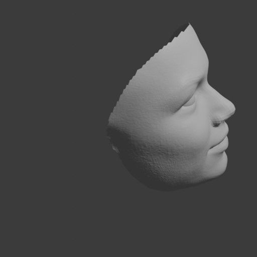 PopFace BaseMesh - Zendaya Coleman 3D model_11