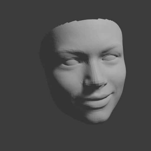 PopFace BaseMesh - Zendaya Coleman 3D model_9