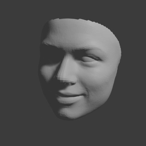 PopFace BaseMesh - Zendaya Coleman 3D model_8