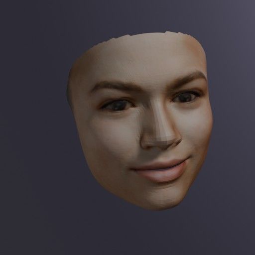 PopFace BaseMesh - Zendaya Coleman 3D model_4