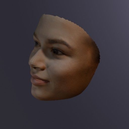 PopFace BaseMesh - Zendaya Coleman 3D model_2