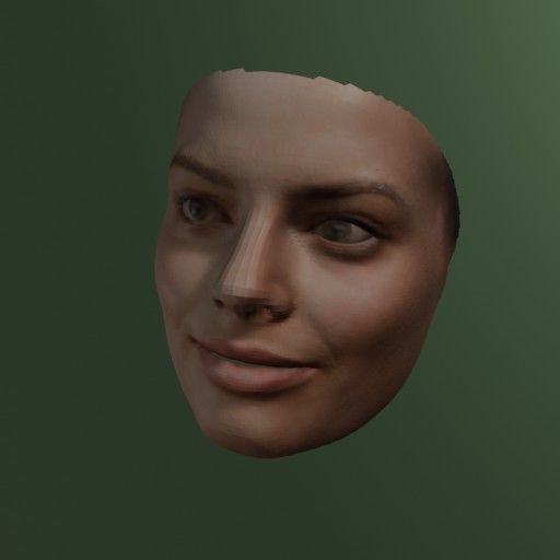 PopFace BaseMesh - Margot Robbie 3D model_3