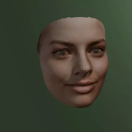 PopFace BaseMesh - Margot Robbie 3D model_0