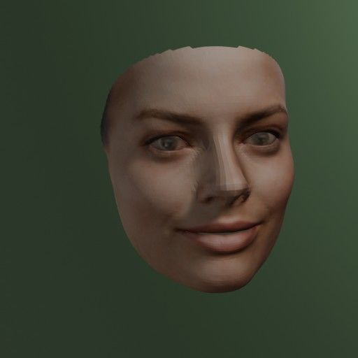 PopFace BaseMesh - Margot Robbie 3D model_4