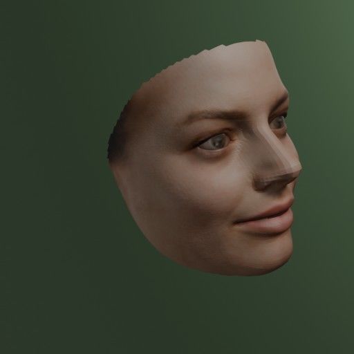 PopFace BaseMesh - Margot Robbie 3D model_5