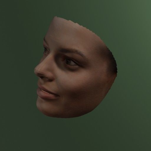 PopFace BaseMesh - Margot Robbie 3D model_2