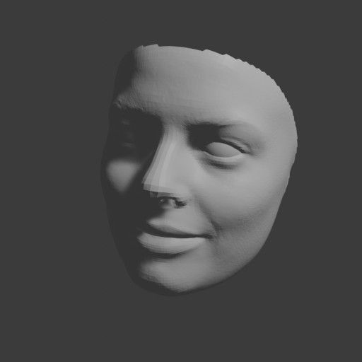 PopFace BaseMesh - Margot Robbie 3D model_8