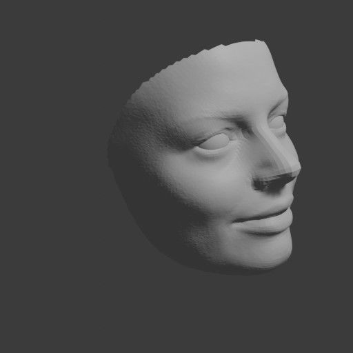PopFace BaseMesh - Margot Robbie 3D model_10