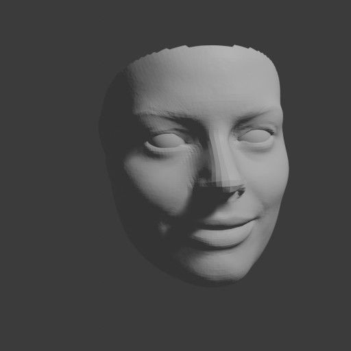 PopFace BaseMesh - Margot Robbie 3D model_9