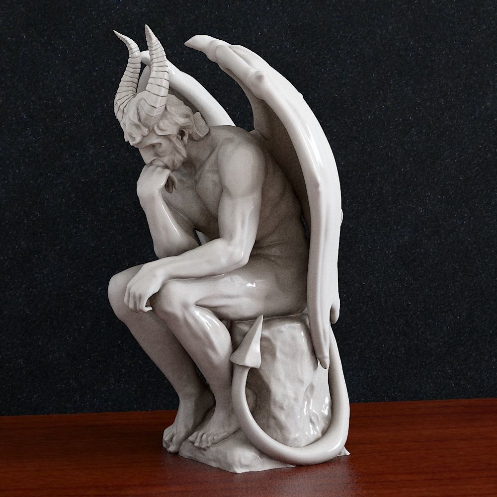 Devil Statue 3D print model_4
