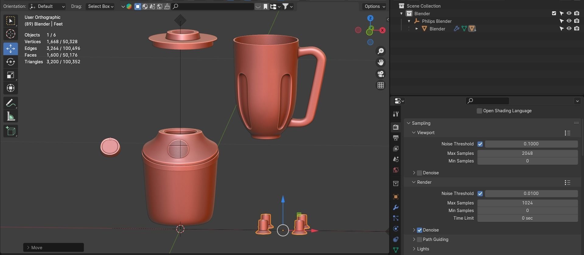 Philips 3000 Series Blender 3D model_8