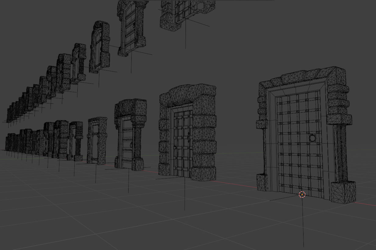 Medieval Doors - 84 Game-Ready Door Asset Pack Low-poly 3D model_6