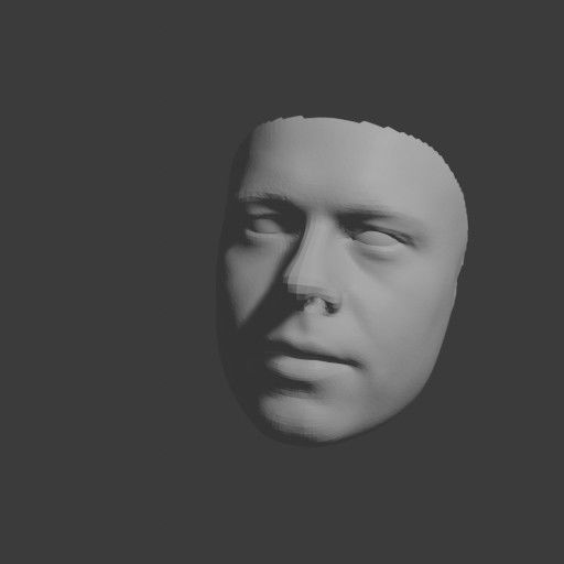PopFace BaseMesh - Brad Pitt 3D model_8