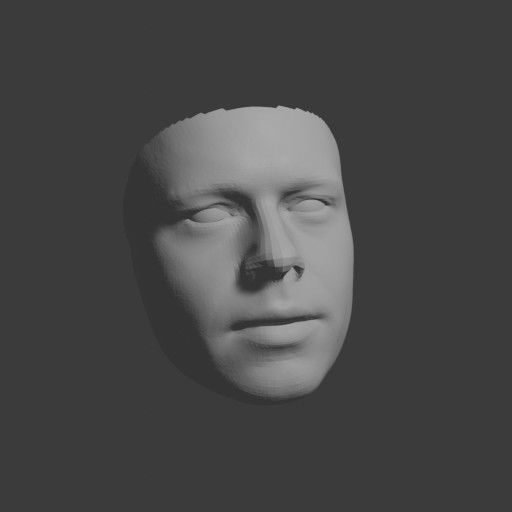 PopFace BaseMesh - Brad Pitt 3D model_9