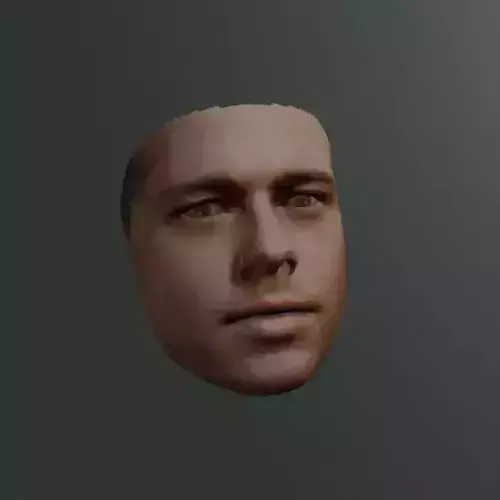PopFace BaseMesh - Brad Pitt