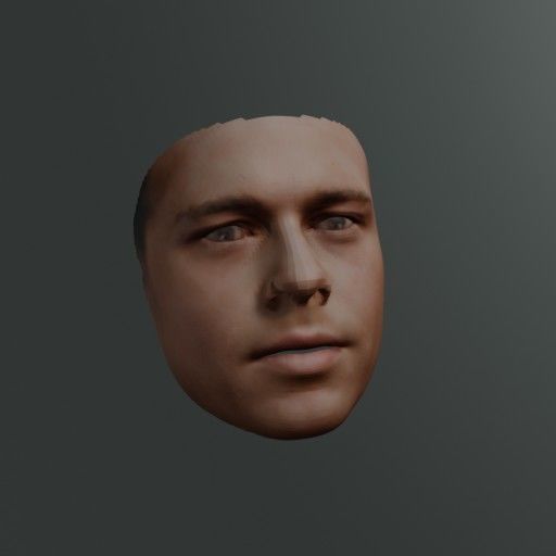 PopFace BaseMesh - Brad Pitt 3D model_4