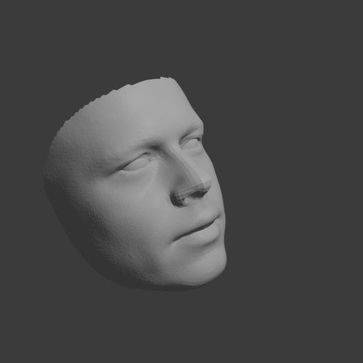 PopFace BaseMesh - Brad Pitt 3D model_10