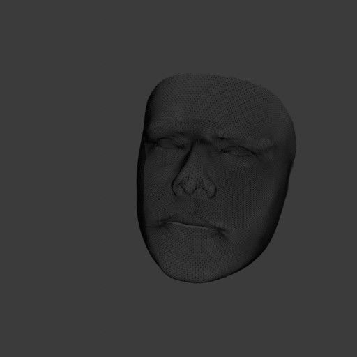 PopFace BaseMesh - Brad Pitt 3D model_12