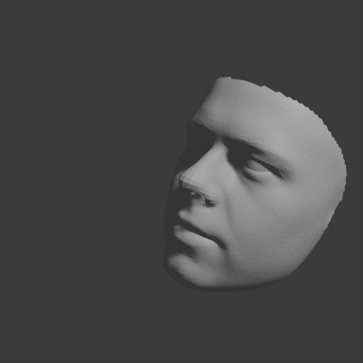 PopFace BaseMesh - Brad Pitt 3D model_7
