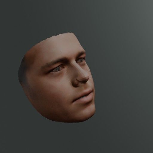 PopFace BaseMesh - Brad Pitt 3D model_5