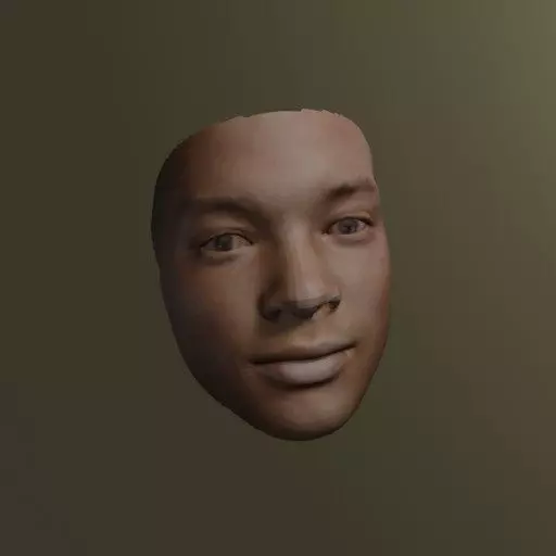 PopFace BaseMesh - Will Smith 3D model_0