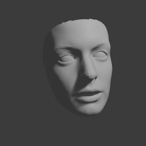 PopFace BaseMesh - Anne Hathaway 3D model_9