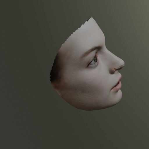 PopFace BaseMesh - Anne Hathaway 3D model_6