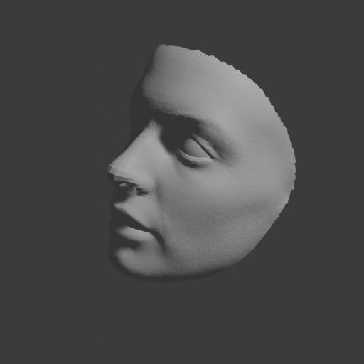 PopFace BaseMesh - Anne Hathaway 3D model_7