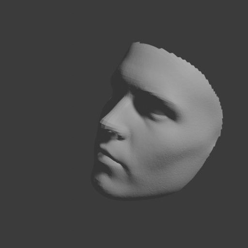 PopFace BaseMesh - Johnny Depp 3D model_7