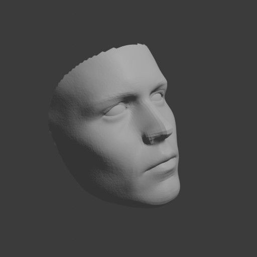 PopFace BaseMesh - Johnny Depp 3D model_10