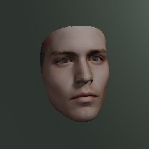 PopFace BaseMesh - Johnny Depp 3D model_4