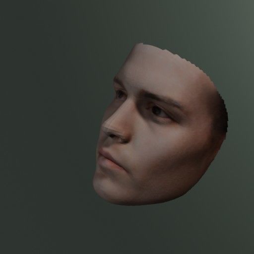 PopFace BaseMesh - Johnny Depp 3D model_2