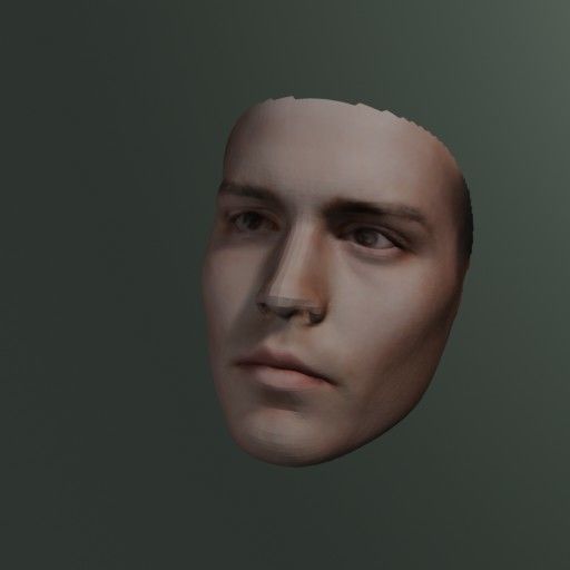 PopFace BaseMesh - Johnny Depp 3D model_3