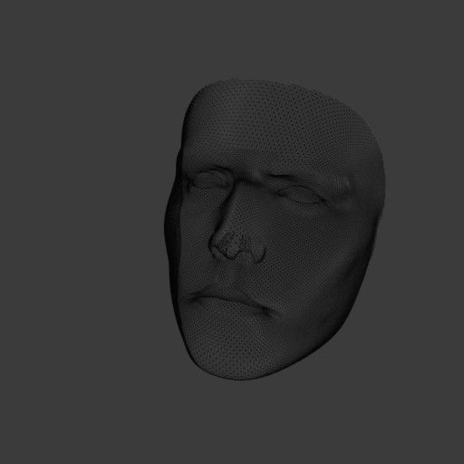 PopFace BaseMesh - Johnny Depp 3D model_12