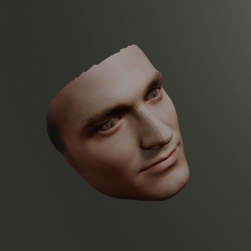 PopFace BaseMesh - Robert Pattinson 3D model_5