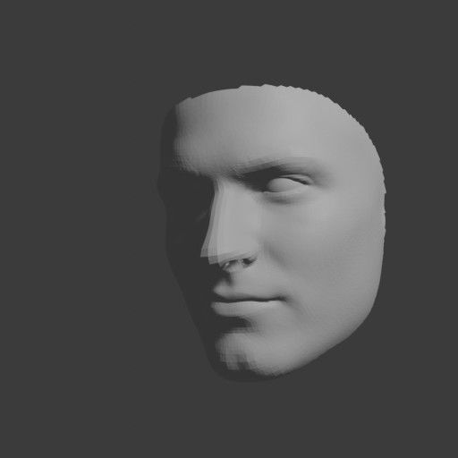 PopFace BaseMesh - Robert Pattinson 3D model_8