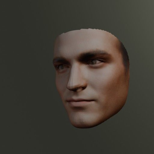 PopFace BaseMesh - Robert Pattinson 3D model_3