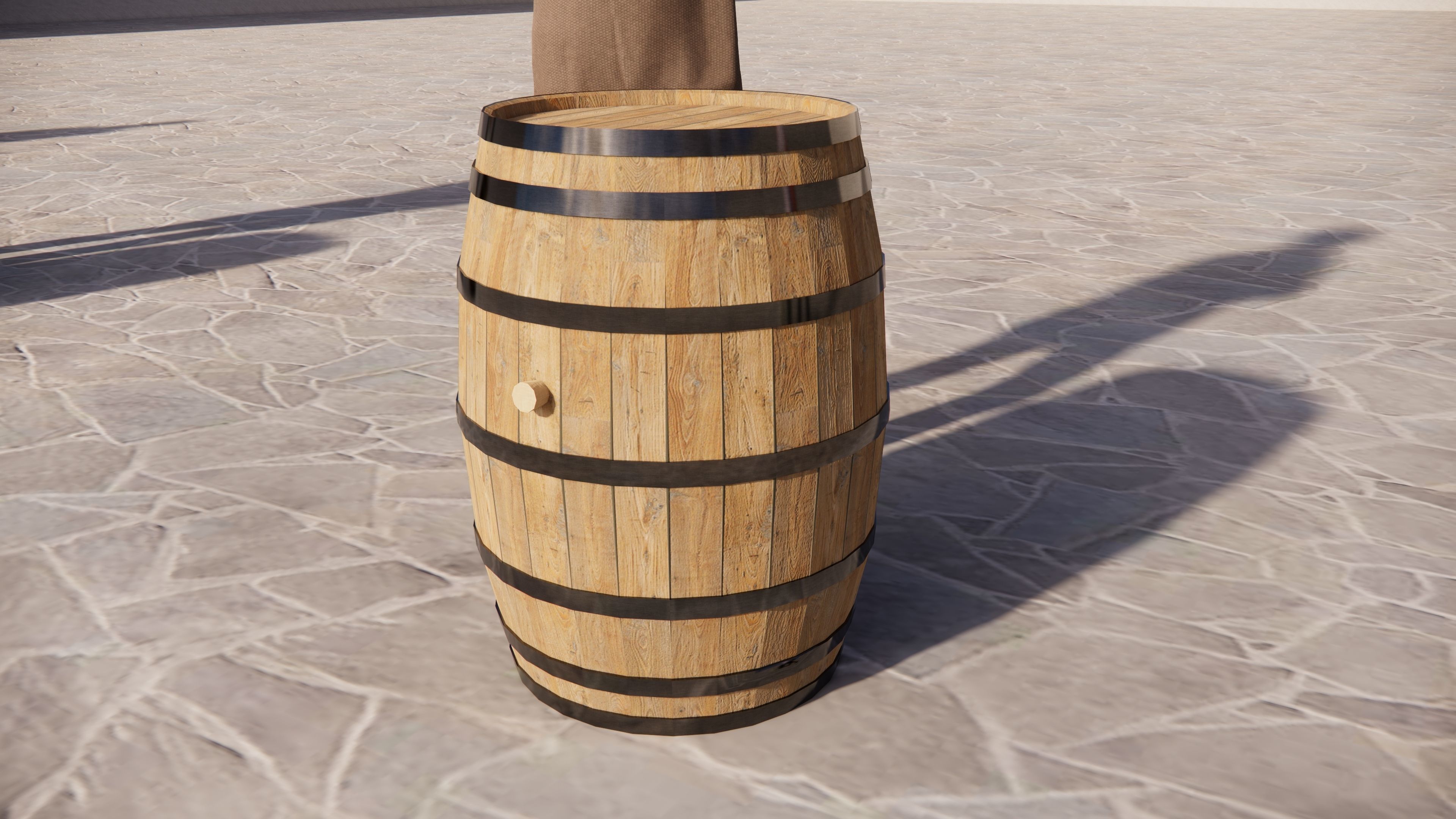 Barrels Drums and Casks Mini Pack 3D Model Low-poly 3D model_6