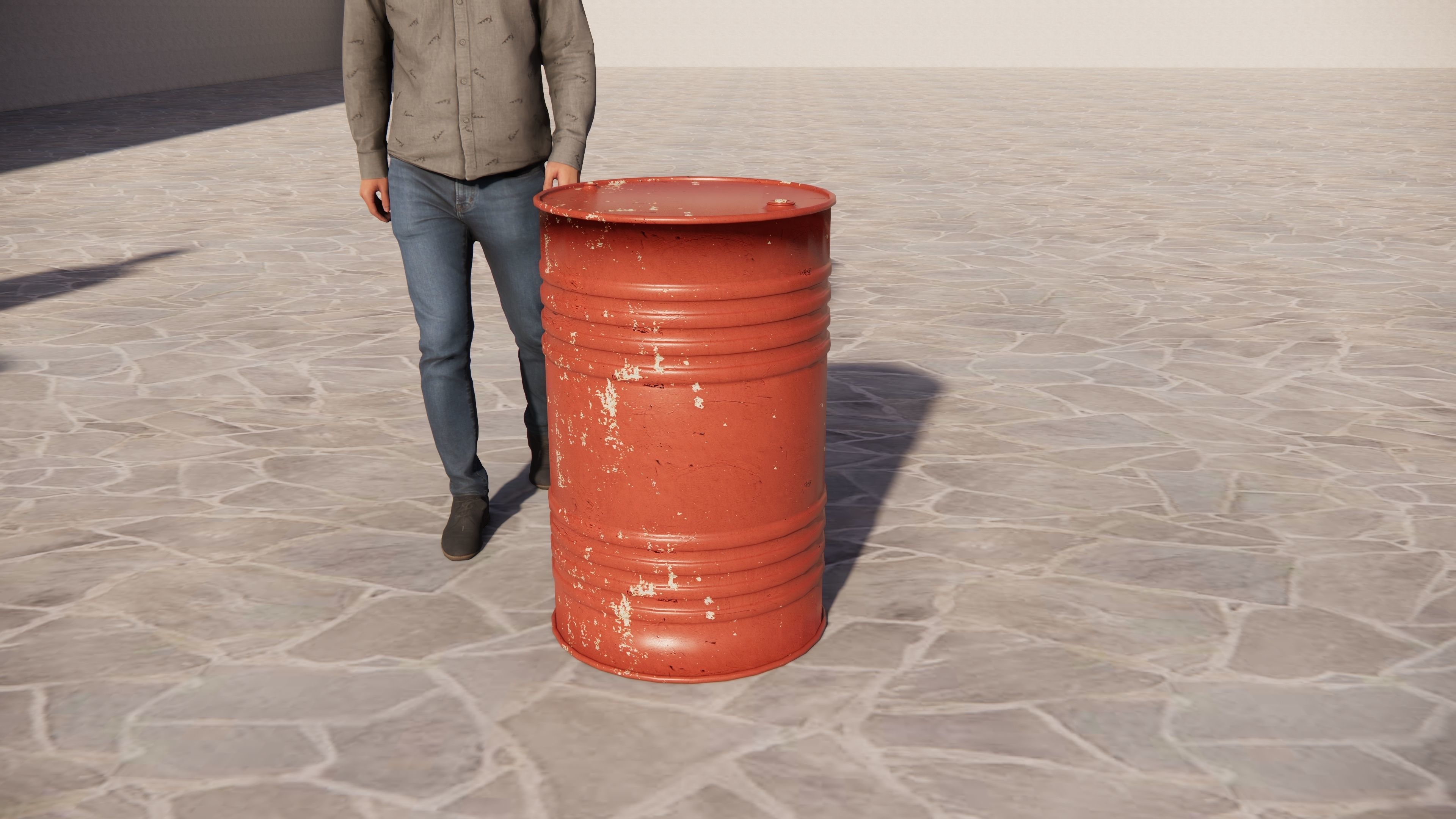 Barrels Drums and Casks Mini Pack 3D Model Low-poly 3D model_3