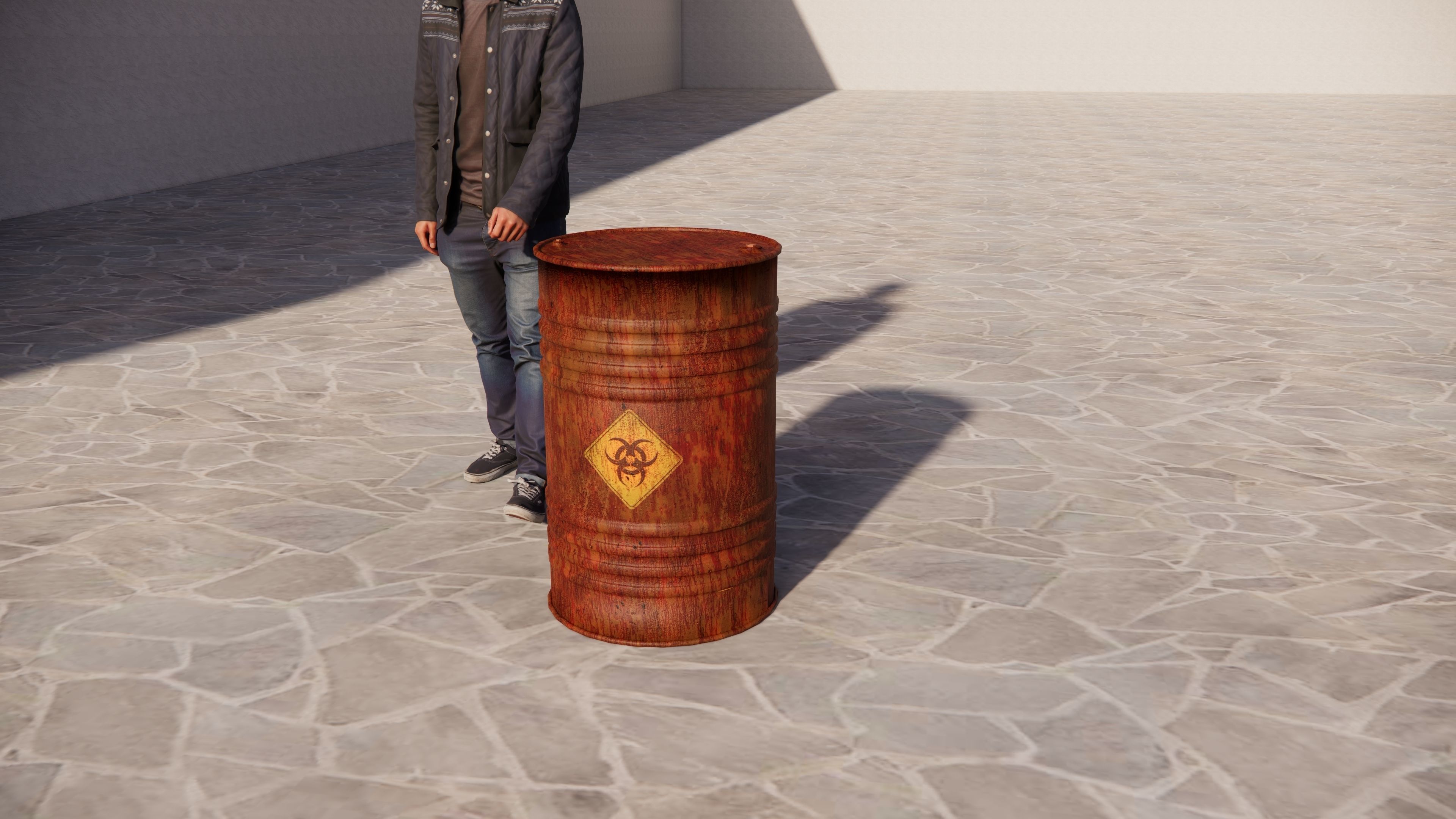 Barrels Drums and Casks Mini Pack 3D Model Low-poly 3D model_2