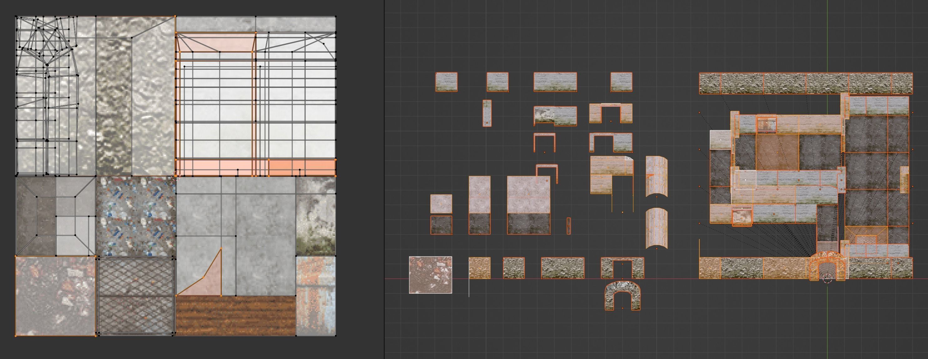 PSX Low Poly Abandoned Dungeon Building Low-poly 3D model_14