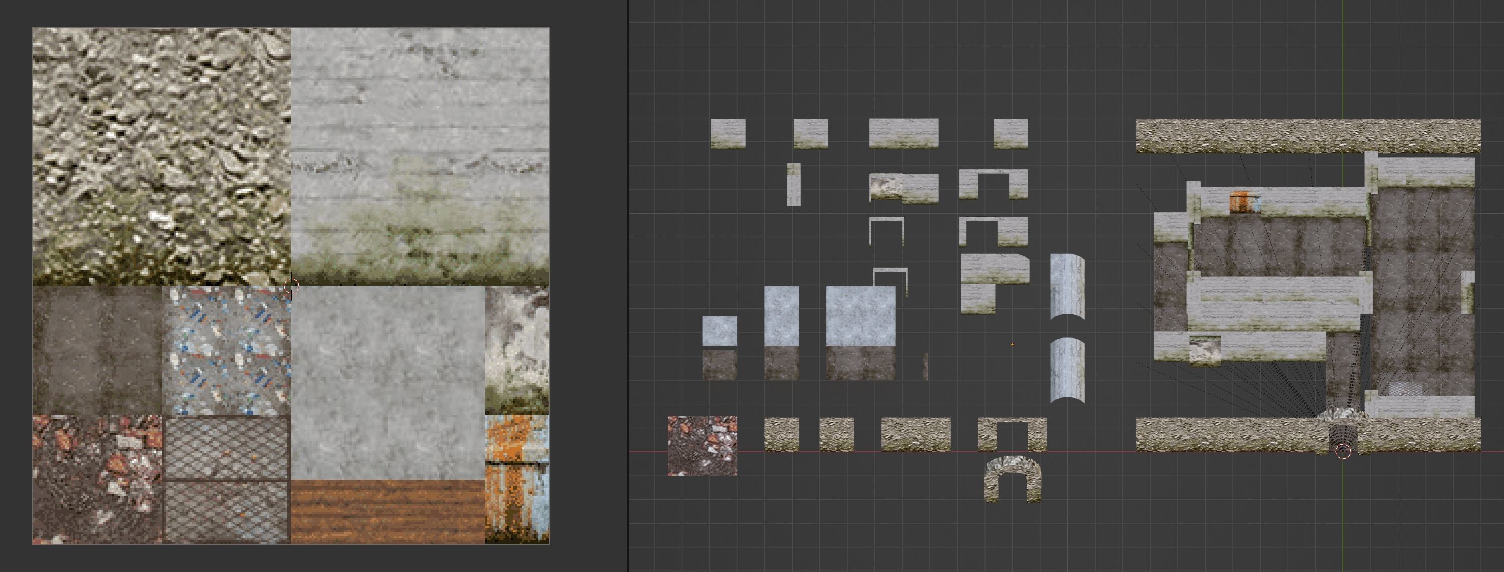 PSX Low Poly Abandoned Dungeon Building Low-poly 3D model_15