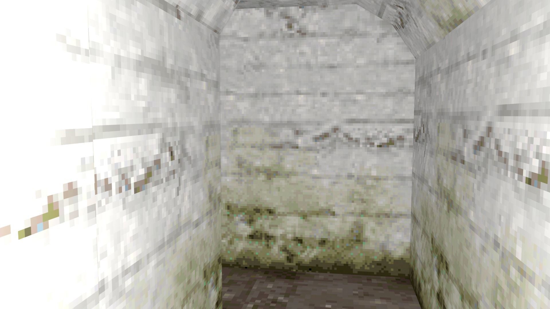 PSX Low Poly Abandoned Dungeon Building Low-poly 3D model_4